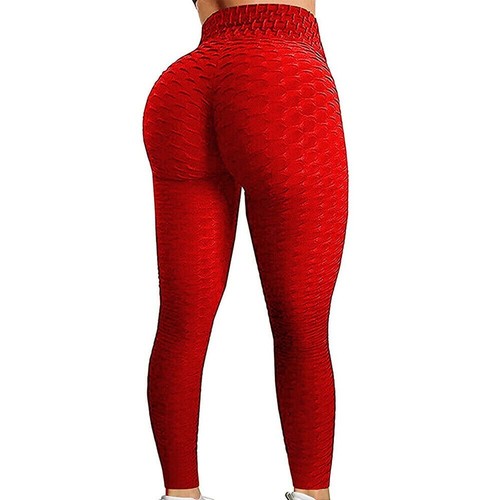 Women Leggings Anti-Cellulite High Waist Push Up Yoga Pants TikTok Butt Lift - Picture 11 of 36