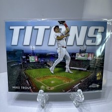 2023 Topps Chrome Mike Trout Titans Insert #CT-3 Los Angeles Angels