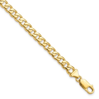 10K Yellow Gold 5.8mm Link Chain Bracelet 8 10K Yellow Gold 5.8mm Link Chain Bracelet 8