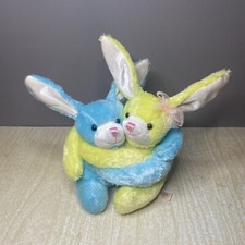 Dan Dee Easter Bunnies Posable Ears Couple Hugging Soft Stuffed Animal Plush Toy