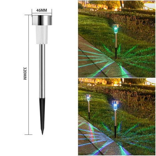 1W Solar LED Garden Pathway Lights Waterproof Lawn Landscape Lamp Patio Lighting - Picture 21 of 26