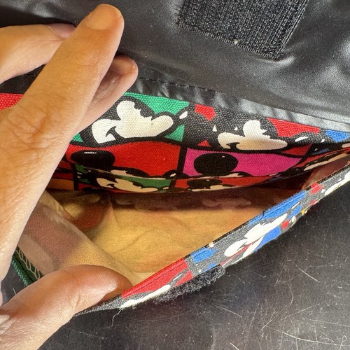 Mickey Unlimited Mickey Mouse Print Backpack Colorful Vintage 90s Canvas - Picture 6 of 15