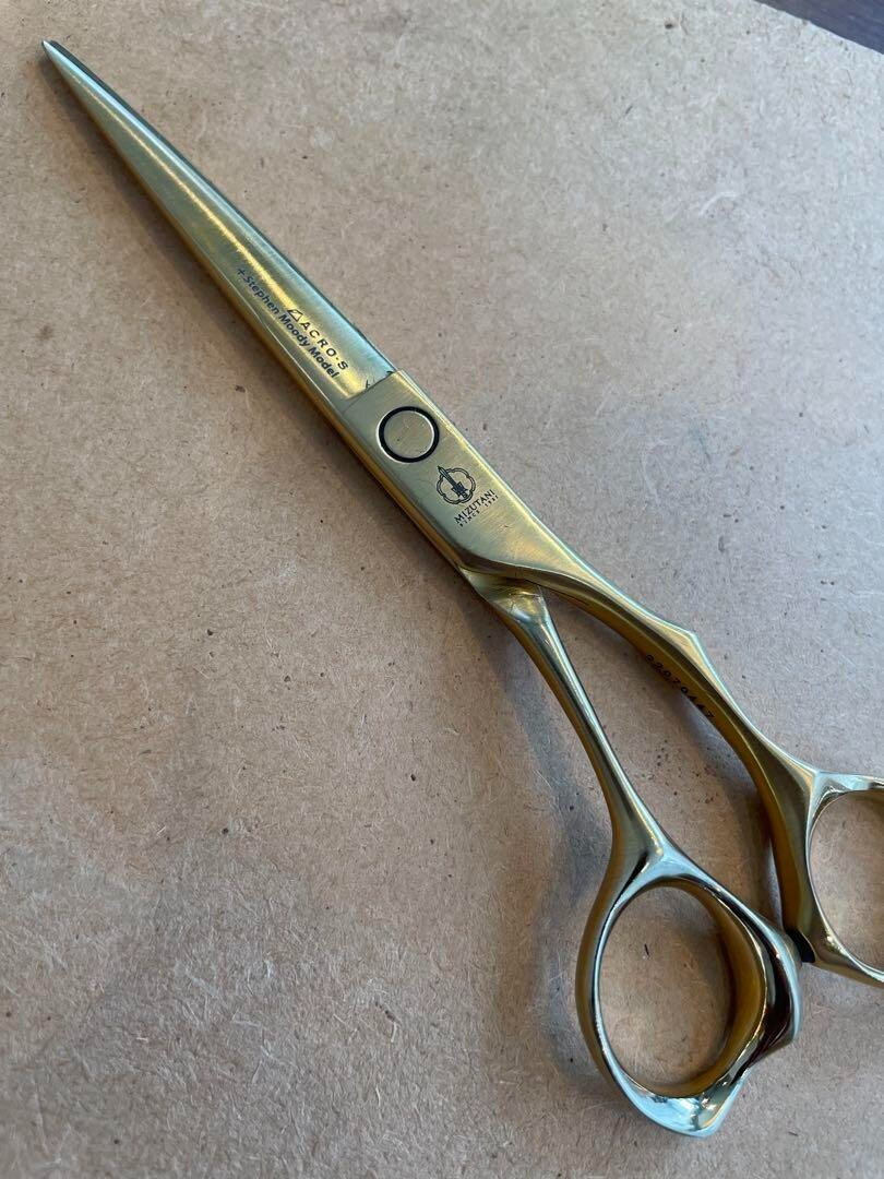 ミズタニシザー　アクロ-S +スティーブン ムーディーモデル サテンゴールド Stephen Moody Gold – Mizutani Scissors