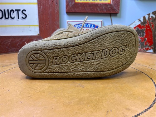 Rocket Hundestiefel Damen 8,5 hellbraun Wildleder außen Kunst Lammfell innen zum Überziehen Schnürung - Bild 11 von 17