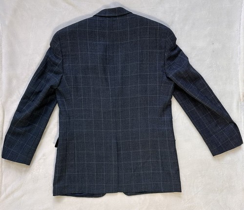Collezione 100% Wool Sport Coat Blazer Jacket Mens 40R Gray Windowpane READ - Picture 5 of 12