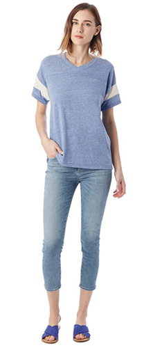 Alternative Womens Short Sleeve Eco Jersey Powder Puff T-Shirt Blue XL - Picture 5 of 5