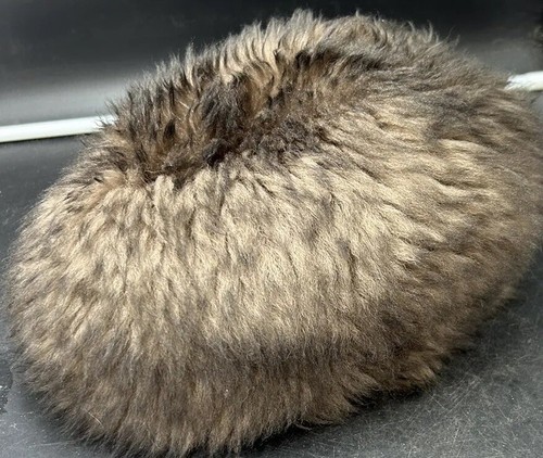 FABULOUS VINTAGE 70’s SHEEPSKIN FAUX FUR HAT MADE IN ENGLAND,SIZE M ,EXCELLENT C - Picture 3 of 9