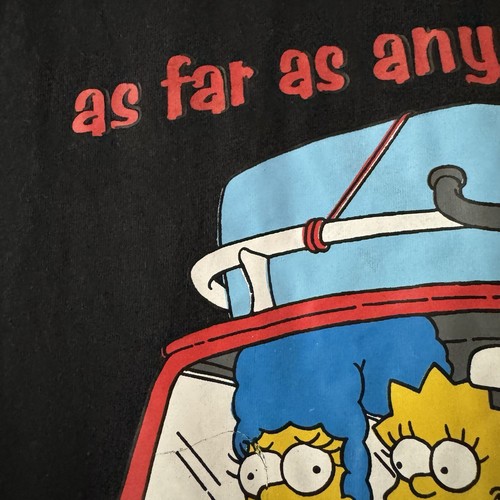 Vintage Simpsons T-shirt ‘Normal Family’ Dad Print Size Large Y2K Black 2003 - Picture 11 of 11