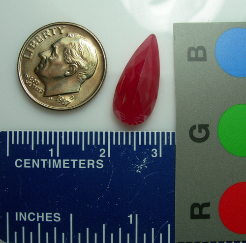 7.05ct rare RED RHODONITE Gemstone Natural GEM Brazil untreated genuine - Picture 13 of 13