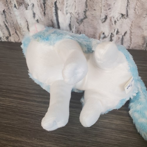 Vintage King Plush Light Blue Tabby Cat 11" Stuffed Animal SILKY SOFT Kitty 2002 - Picture 6 of 12