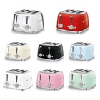 Smeg TSF03 50's Retro Four Slot Toaster, Unused, Choice of Colour