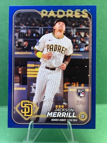 2024 Topps Update Series Jackson Merrill Royal Blue Rookie Debut RC SP #US169