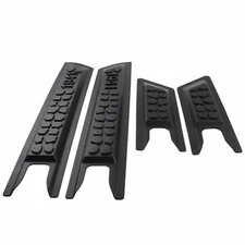 Black Outer Side Door Trim Embellishment Fits for 2007-2024 Jeep Wrangler 4 Door