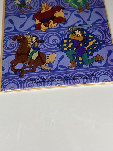 Quest For Camelot Stickers 1998 Blue Gibson Greeting Vintage USA Made New Sealed - Picture 5 of 12