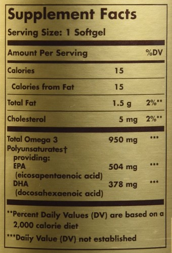 Solgar Omega-3 Triple Strength 950mg | 100 Weichkapseln für Herz, Gehirn & Sehvermögen He - Bild 5 von 5