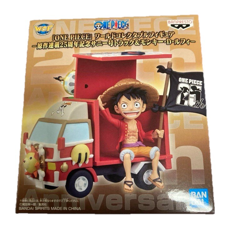 BANDAI - ワンピース ワーコレWCF 25周年記念サニー号トラック&ルフィ One Piece World Collectable Figure WCF Banpresto Luffy 25th