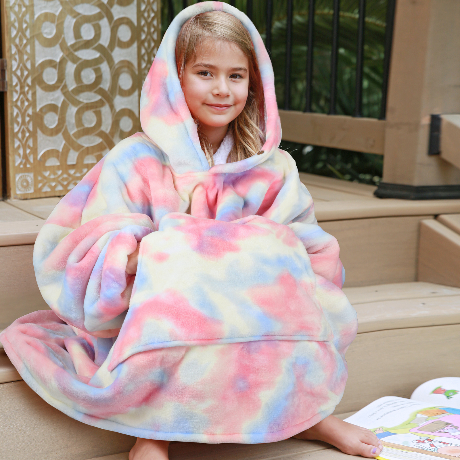 Catalonia Oversized Wearable Hoodie Blanket Sweatshirt Extra Warm w