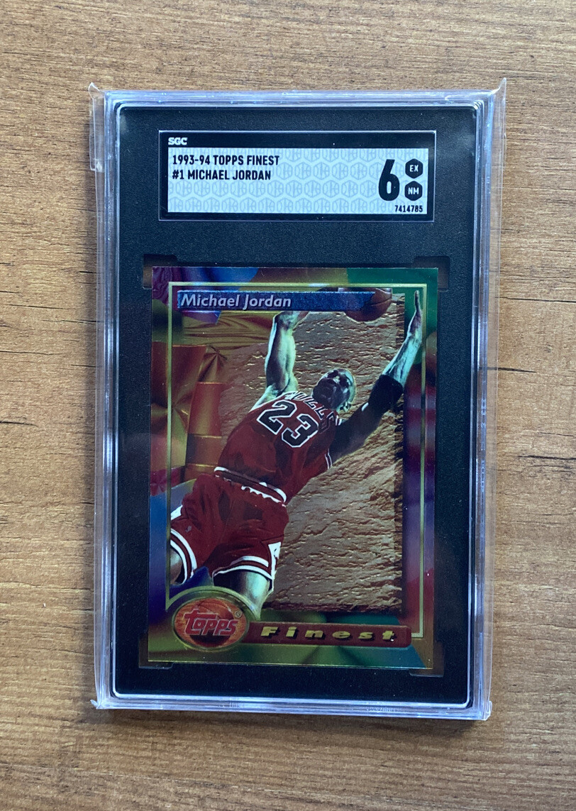 マイケル・ジョーダン TOPPS Finest 93-94 Michael Jordan 1993-94 Topps Finest #1 SGC Graded 6 Chicago