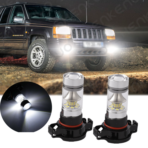 2Pcs White High Power LED Daytime Running Light Bulbs For Jeep Compass 2017-2019 - Bild 1 von 11