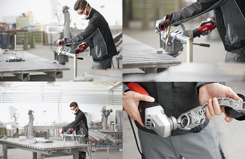 Flex Satiniermaschine und Rohrbandschleifer TRINOXFLEX BSE 14-3 INOX Set 433454 - Bild 9 von 11