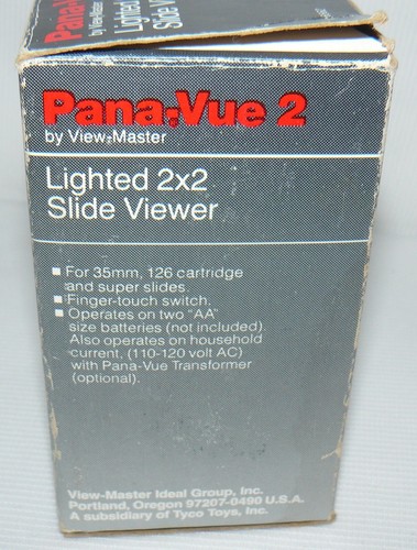 Pana-Vue 2 Lighted 2x2 Slide Viewer By View-Master 1987 From Japan - Picture 10 of 11