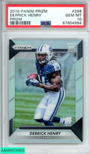 2016 PANINI PRIZM DERRICK HENRY #298 PRIZM ROOKIE RC PSA 10 GEM MT