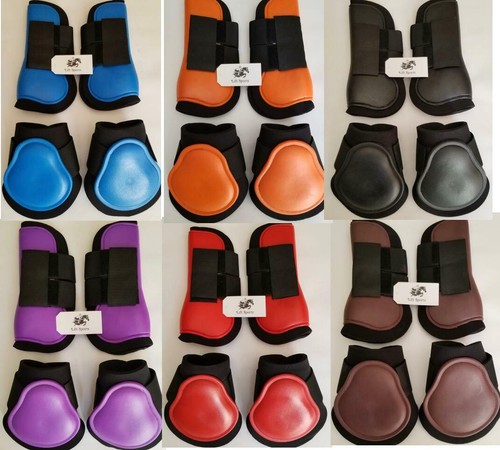 Botas Horse Tendon & Fetlock Botas Saltar Pierna Protección Soporte Ligero - Imagen 1 de 7