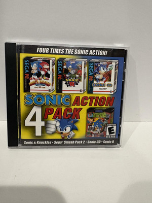 Sonic Action Pack 4 Sega PC CD-ROM Sonic R Sonic CD Smash Pack 2 Sonic Knuckles