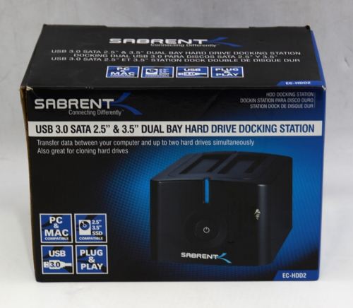 Sabrent USB 3.0 to SATA External Hard Drive Docking Station EC- HDD2 *OPEN BOX* - Picture 1 of 4