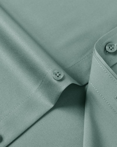 Men's Slim Fit Dress Shirts Stretch Cotton Wrinkle-Free Button Down for Office - Picture 75 of 220