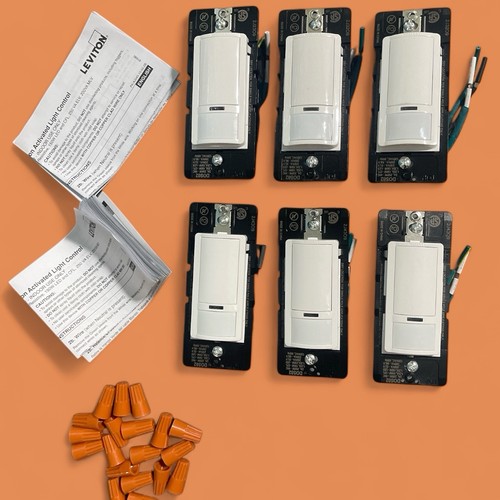 Leviton Decora Bewegungsmelder Schalter. Weiß Auto-on (6er Pack) G - Bild 3 von 6