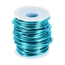 9 Gauge Aluminum Craft Wire 3.0mm 33ft Bendable Metal Wire, Bright Blue