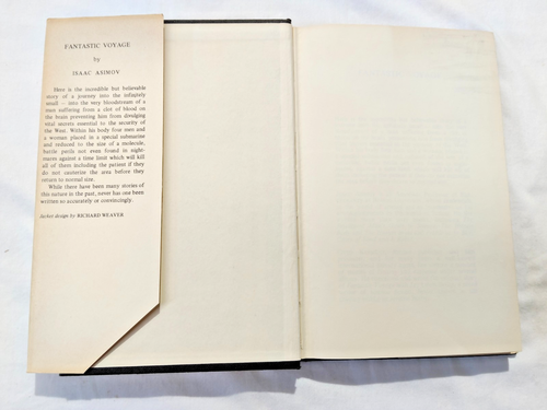Scarce Isaac Asimov Fantastic Voyage w Coverslip 1974 Dobson Science Fiction -AF - Picture 5 of 12