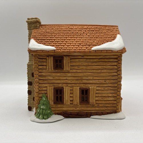 Department 56 1987 Vintage HVC New England Village Timber Knoll cabaña de troncos 6544-7 - Imagen 3 de 12