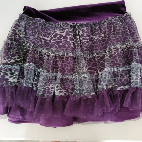 Jona Michelle Girls Party Dress Sz10 Purple Velvet Tiered Layers & Lace Holiday - Picture 2 of 18