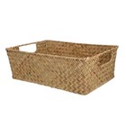  Mat Grass Basket Woven Bread Basket Desktop Sundries Basket Kitchen Vegetable