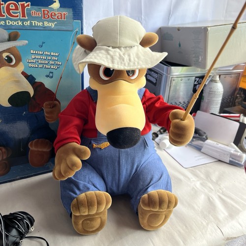 Vintage Baxter L'Orso Canto Animatronico "Seduto sul molo della baia" - Foto 4 di 13