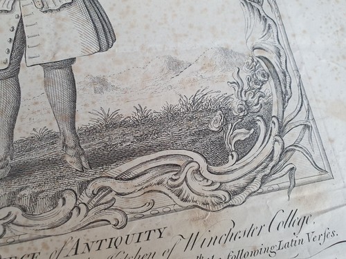 The Trusty Servant Antique Print 1749 (1883) Winchester College - Picture 10 of 14