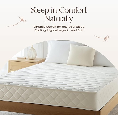 17” Deep Pocket Organic Cotton King Mattress Protector - Breathable & Durable - Picture 10 of 10