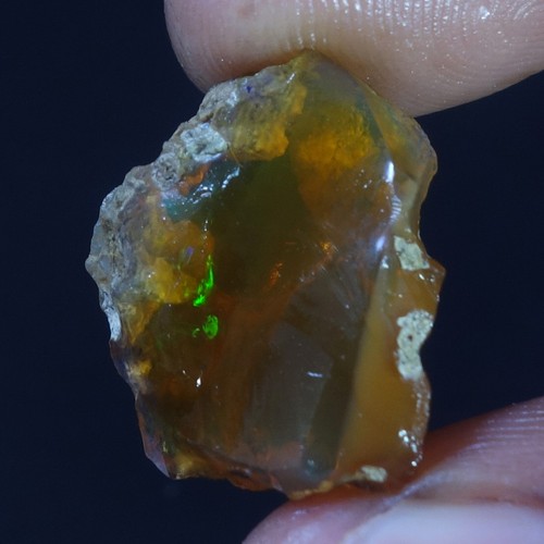 Natural Ethiopian Loose Rough Raw Opal Gemstone Multi Fire Oil Rough 13.80 Carat - Picture 4 of 11