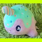 Tasty Peach Studios Pastel Lollipop Nomwhal 9” Narwhal Whale Plush 2021 Stuffed