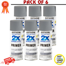 Rust-Oleum Painter's Touch 2X Ultra Cover Primer Spray 12oz Flat Gray, 6 Pack