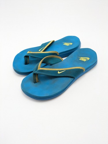 Sandalias chanclas RARAS para mujer Nike South Beach Celso azules sin cordones para piscina talla 8 - Imagen 5 de 7
