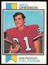 1973 TOPPS WES CHESSON RC ATLANTA FALCONS #281 EX