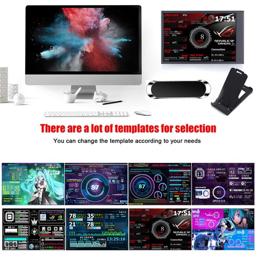 AIDA64 USB 3,5-Zoll-IPS-Bildschirm Sekundärbildschirm Mini-Monitor für Computer - Bild 9 von 13
