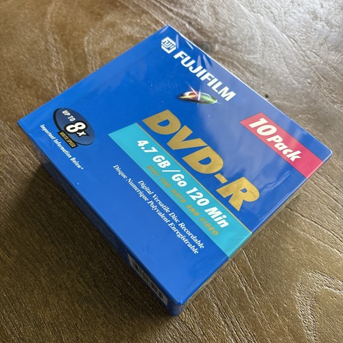 Fujifilm DVD-R Video Recordable Disks 10-Pack 4.7 GB 120 Minutes with Cases NEW - Photo 4/4