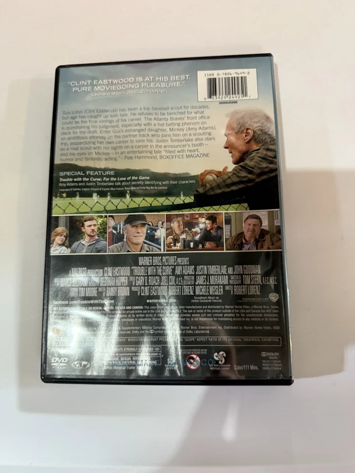 Trouble with the Curve DVD Also Has Avatar DVD Inside Of Case - Image 2 of 2