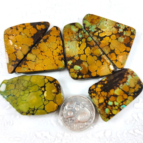 GS1059 UNIKAT! Dicke Hubei gewebte türkis grobe Platten 54,8 Gramm; lapidar - Bild 2 von 12