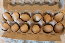 1 Dozen Wooden Eggs, Unfinished, Flat Bottom, 2" tall, Handmade