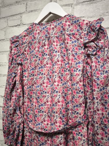 Bonpoint Long sleeve cotton dress with floral print for girl 14 years old - Picture 9 of 20